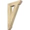 Ekena Millwork Traditional Slat Rough Sawn Bracket, Douglas Fir, 4"W x 20"D x 32"H BKT04X20X32TRA06RDF - alternate 1